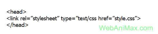 External CSS  Example